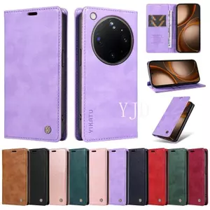 Ốp YJD Cho OPPO Find X9 Ultra Louche Họa Tiết Da Siêu Mỏng Khe Cắm Thẻ Thoáng Khí Chống Rơi Vỏ Điện Thoại