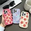 Ốp Điện Thoại Cho Infinix 60 GT 30 Pro 50 Smart 9 8 Tecno Spark 30C 10 Pro POVA 6 NEO 7 Ốp Điện Thoại Hoa Dâu Trái Cây Màu Kẹo Silicon Chống Sốc Hoa Văn Sóng Bên