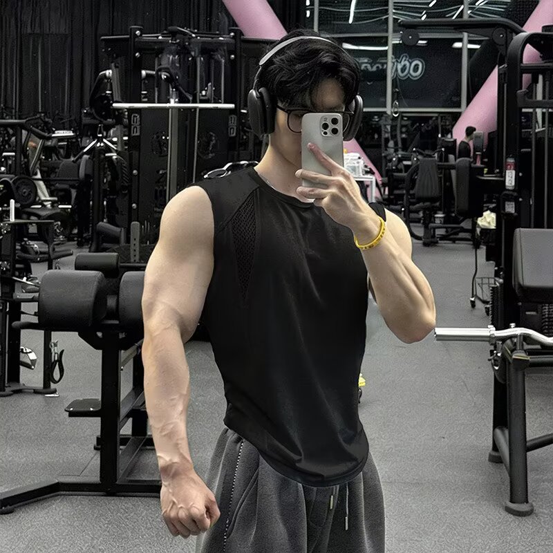 VG Nam Thể Dục Không Tay Tank Top Thoáng Khí Rời Phù Hợp Với Áo Tập Luyện Hợp Thời Trang Thể Thao
