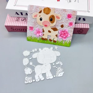 Bê Kim Loại Carbon Cắt Thép Khuôn DIY Vải Album Ảnh Thiệp Chúc Mừng Cắt Chết Giấy Thủ Công Sổ Lưu Niệm Dập Nổi Khắc Bản Mẫu