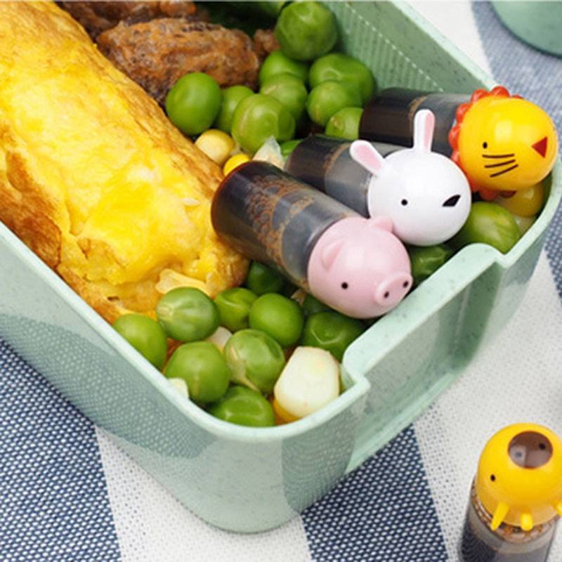 GHX 6 Chiếc Di Động Mini Sốt Cà Chua Chai Gia Vị Nước Sốt Cà Chua Salad Hộp Đựng Cho Bento Hộp Cơm Trưa Phụ Kiện Nhà Bếp VN