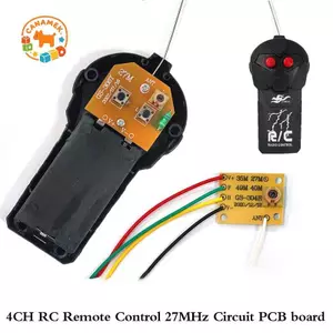 CANAMEK Mới 27 MHz Mạch 2CH RC Điều Khiển Từ Xa PCB Bộ Thu Ban Hệ Thống Vô Tuyến Cho Đồ Chơi Xe CSF