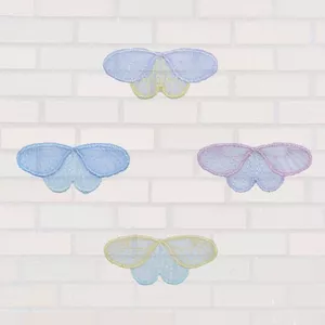 YHMSP3949 Nhiều Màu Sắc Organza Tự Dính Vải Miếng Dán Gạc Váy Quần Áo Lưới Muỗi Đa Năng Bướm Phong Cách Ren