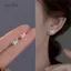 AqToCna 1 Đôi Bông Tai Hoa Bướm Nhiều Màu Sắc Cho Nữ Màu Bạc Marquise Cắt Trắng Zircon Bông Tai Tiệc Cưới Trang Sức AqToCna