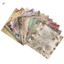 12 Chiếc Vintage Hoa Sổ Lưu Niệm Giấy 15x15cm Cho Tạp Chí Thẻ Làm DIY