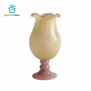 Bình Trang Trí Màu Kính Bàn Trung Tâm Hoa Trang Trí Nhà Cho Phòng Khách