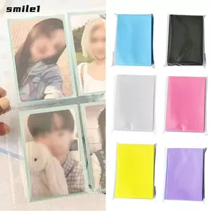 Phim Thẻ SMILE, 61x91mm Album Chất Kết Dính Tay Thẻ Kpop, Hộp Đựng Thẻ Trò Chơi Bảo Vệ Trong Suốt Mờ Thẻ 3 Inch Idol Photocard Chủ