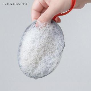 Nuanyangone.vn Tắm Làm Sạch Bọt Lưới Túi Xà Phòng Hai Mặt Tẩy Tế Bào Chết Cơ Thể Bọt Biển Phòng Tắm Lưới Xà Phòng Nhà Thơ Mới