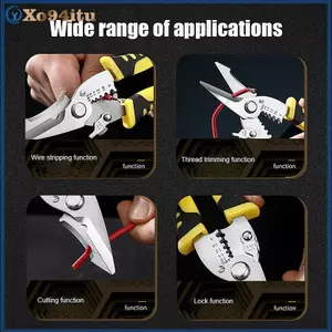 XOITU Máy Cắt Dây Kìm Uốn Đa Chức Năng Kìm Tước Kìm Điện Kéo Dụng Cụ Cầm Tay Dụng Cụ Điện Di Động VN