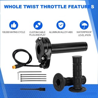 QUIM Full Twist Ga Xe Tay Ga Điện Bụi Bẩn Xe Đạp Phụ Kiện Lắp Đặt Dễ Dàng