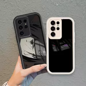 Áp dụng cho Samsung S22 S23 S24 S25 S26 Ultra Cartoon Silicone Girls Vỏ điện thoại mềm TPU Naruto Sasuke Itachi Angel Eye Ốp lưng chống sốc