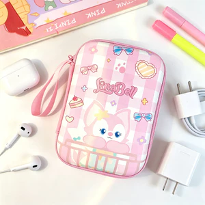 Dễ Thương Cáo Di Động Power Bank Tổ Chức - Túi Bảo Quản Cáp Hai Lớp Cho Du Lịch Túi Tiện Ích Chống Thấm Nước