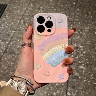Dành Cho iPhone 16promax Ốp Lưng Điện Thoại rainbow15promax 16pro 16plus 16 Ốp Mềm 15pro 15 14 13 11 Nữ Nam xsmax xr