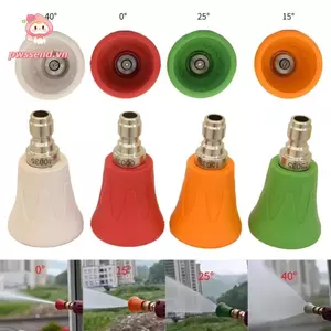 Vòi phun nước áp suất cao PWSEND, 0° 15° 25° 40° Vòi rửa xe chống nước, đầu rửa bằng thép không gỉ cánh tay cao su ngành