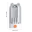 FAVORITEGOODS Cotton Pad Box, Hộp lưu trữ loại ép treo tường, Phụ kiện làm đẹp Chống bụi Công dụng kép Hộp đựng trang điểm màu trắng ngà Hộp đựng trang điểm Vanity