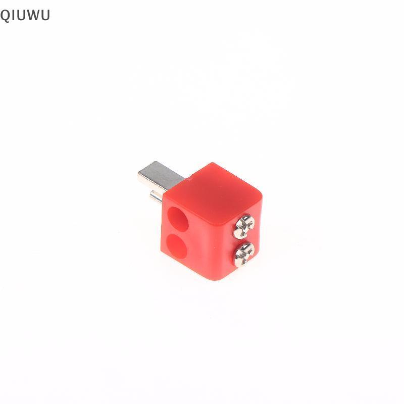 QIUWU 2 / 6 Cái Đầu Nối Áo Vít Đầu Nối 2Pin DIN Hi-Fi Loa-Plug Kết Nối Thiết Bị Điện Màu Đỏ-Đầu Nối Cổng.