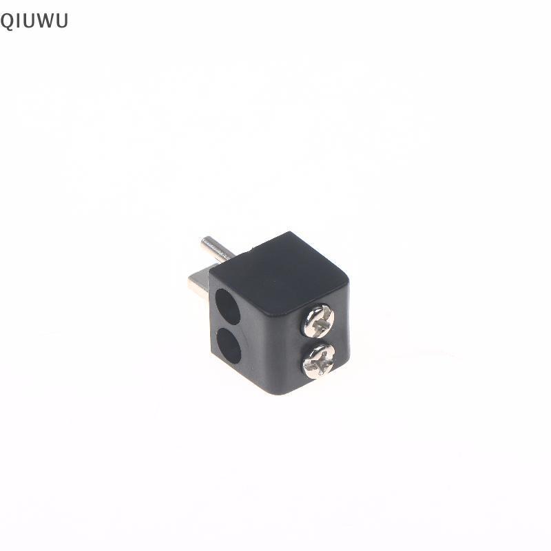 QIUWU 2 / 6 Cái Đầu Nối Áo Vít Đầu Nối 2Pin DIN Hi-Fi Loa-Plug Kết Nối Thiết Bị Điện Màu Đỏ-Đầu Nối Cổng.