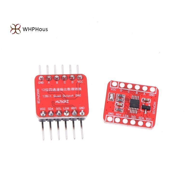 < WHPHous-t > Mô-đun DAC 12-Bit MCP4728 đa kênh có tham chiếu điện áp có thể lập trình cho các nhà sáng tạo Đẹp