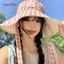 AqToCna Kẻ Sọc Mùa Hè Người Cá Mũ Che Nắng Hai Mặt Chống Tia UV Thoáng Khí Mũ Chống Nắng Cho Du Lịch Ngoài Trời Thể Thao AqToCna