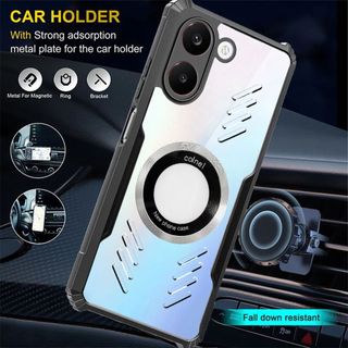 Vỏ Từ Tính Thích Hợp Cho Xiao Mi POCO X8 Pro Max POCO X7 X6 X5 Pro 5G Ốp Lưng Thoáng Khí Trong Suốt Mỏng Tản Nhiệt Tough Chống Rơi Esports Cover 20-21