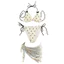 Đồ Bơi Nữ Chia Hoa Bikini Ôm Hơn Nhìn Nhỏ Ngực Push-Up Váy Người Nhỏ Bên Biển Nóng Mùa Xuân Dây Đồ Bơi SVXZ