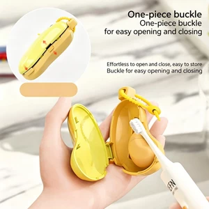 Hộp đựng bàn chải đánh răng di động hình quả chuối mới Vỏ bảo vệ đầu bàn chải đánh răng chống bụi cho du lịch