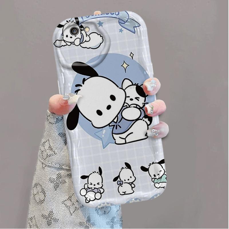 Ốp Silicon Hoạt Hình Cho iPhone 6 6S 6 Plus 6S Plus 7 8 Plus SE 2020 Vỏ Điện Thoại Mềm 3D TPU Pochacco sanrio Ốp Lưng Chống Sốc
