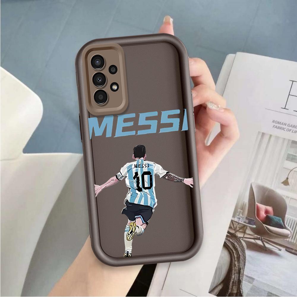 Ốp Lưng Cho Samsung A13 A23 A33 A32 A52 A52S 4G 5G Hoạt Hình Silicon Nghệ Thuật Mềm Ốp lưng TPU NO.10 Messi Bóng Đá Sinh Viên Mắt Thiên Thần Ốp Lưng Chống Sốc