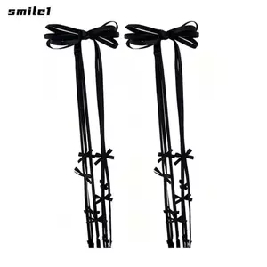 Kẹp Tóc Phong Cách Ba Lê SMILE, Thiết Kế Sáng Tạo Tua Rua Trang Trí Kẹp Tóc Nơ Ruy Băng Dài, Phong Cách Ngọt Ngào Thời Trang Phong Cách Dễ Thương Nơ Bên Nổ Kẹp Cho Chia Tay