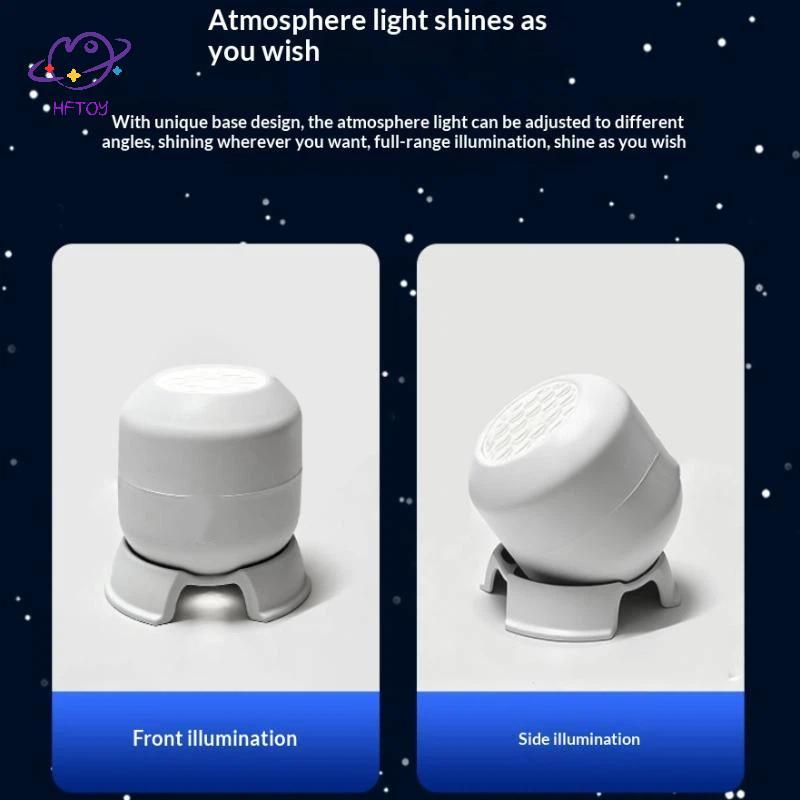 HFTOY Đèn LED xoay 360 độ Máy chiếu đại dương Đèn ngủ USB năng động cho phòng khách Phòng học Bầu không khí ~