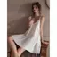 Fat MM Size Lớn Siêu Cổ Tích Gợi Cảm Bộ Đồ Ngủ Nữ Ice Silk Sweet Nightdress Có Thể Mặc Bên Ngoài Quần Áo Nhà 150kg