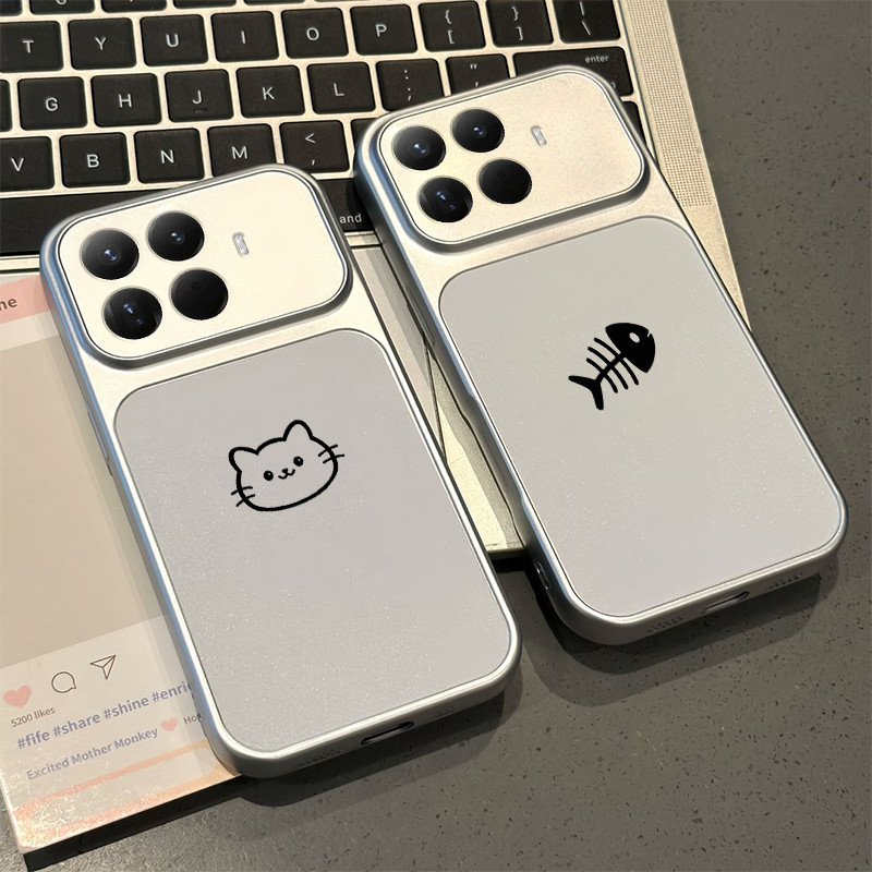 PBZZ Ốp Lưng Cho xiaomi 15t 15 pro 15 ultra 5g Vỏ Điện Thoại Lo Âu Vỏ Mềm Chống Sốc Thiết Kế Mới Thẩm Mỹ Cặp Đôi Mèo Hoạt Hình Dễ Thương DSCYGT1