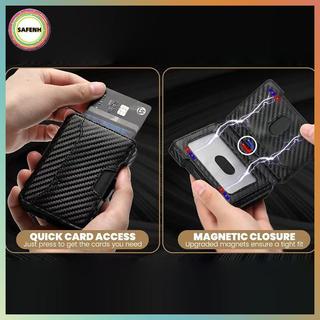 SAFENH RFID Bloing Ví Nhôm, Khe Da, Hộp Đựng Thẻ Nam VN
