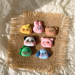 Phụ kiện nhựa hoạt hình thú cưng dễ thương - DIY kem ốp lưng, trang trí bút bi, hộp bút, đồ handmade