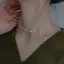 AN.MART Mùa Hè Đôi Kim Cương Giả Bướm Nelace Thời Trang Trắng Giả Ngọc Trai Choker Nelace Cho Nữ Bé Gái Tiệc Cưới Trang Sức VN
