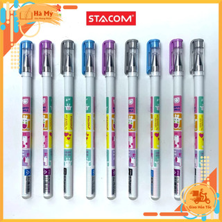 (Hộp 12 Cây) Bút Bi Gel Xóa Được Stacom GP105E 0.5mm – Viết Mượt, Xóa Dễ, Tiện Lợi Cho Học Tập