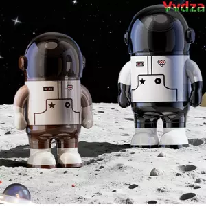 Hộp đựng rác VVDZA, Hộp đựng rác lật dung tích lớn, Hộp đựng rác hình thùng tròn di động sang trọng nhẹ Hình dạng thùng rác phi hành gia chống mùi Phòng ngủ