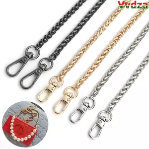 Dây đeo túi đeo vai VVDZA, Dây chuyền túi thay thế bằng hợp kim kim loại, Dây chuyền tay cầm túi xách 60cm 120cm