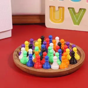 MỚI 32 Chiếc 2.5 * 1.5cm Cờ Tướng Nhựa Pawns Chúc Mừng Miếng Cho Trò Chơi Để Bàn Bút Đánh Dấu SKY