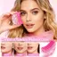 Bàn chải bạch huyết màu hồng Sakura mới Hình lưỡi liềm Bàn chải đường viền mặt Chăm sóc da Bàn chải Massage