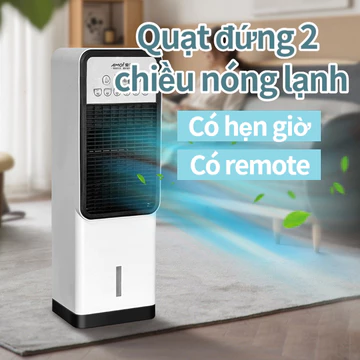 Quạt điều hòa 2 chiều nóng lạnh cho gia đình – Quạt làm mát có remote, dạng đứng di động tiện lợi