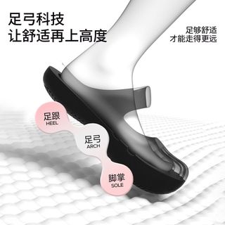 Chikoku Ngón Chân Dép Nữ Đi Chơi Mùa Hè Trong Nhà Mũi Giày Cao Gót Đế Dày Chống Trơn Trượt Vòm Chống Trơn Mẽ