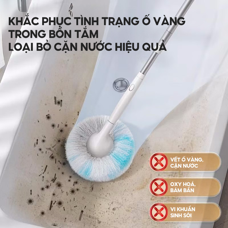 Bàn chải chà vệ sinh bồn tắm đa năng tích hợp chất tẩy rửa trong sợi bông Zolele YLC-01 | BigBuy360 - bigbuy360.vn