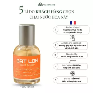 TAM ĐẠI MỘC Nước Hoa Unisex Oud Nude Hương Trầm Gỗ 30ml