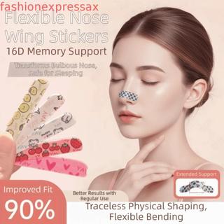 FASHIONEXPRESS 20 / 50 Miếng dán giảm béo cánh mũi, Nâng cầu 16D Hỗ trợ trí nhớ Dải định hình mũi, Nhiều mẫu khác nhau Nẹp mũi tự định hình thoáng khí