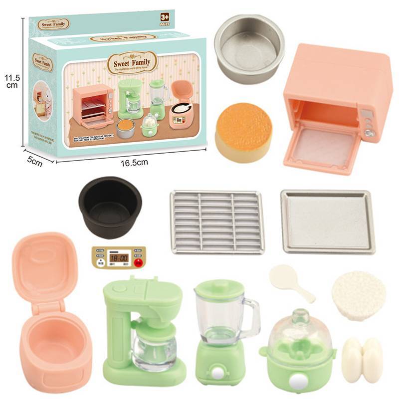 TVKR 1 Bộ 1: 12 Nhà Búp Bê Bếp Cơm Thu Nhỏ Lò Vi Sóng Máy Trái Cây Trứng Hấp Đồ Dùng Nhà Bếp Mô Hình Trang Trí Đồ Chơi Nhà Búp Bê Phụ Kiện OIK