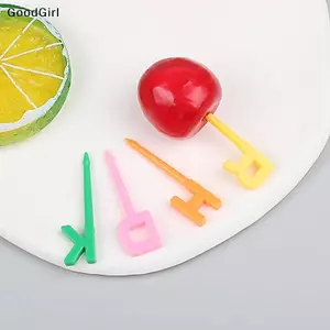 26 Cái / bộ Bảng Chữ Cái Hoạt Hình Nĩa Trái Cây Nhựa Nĩa Nhỏ Miệng Ngọt Nĩa Dễ Thương Di Động Trái Cây Tăm Răng Bánh VN