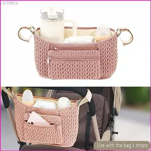 VIC Thanh Lịch 3D Quilted Xe Đẩy Túi Treo Tã Túi Cho Bé Xe Đẩy Du Lịch