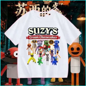 SY3 Suzys Restauran Incredibox‌ Áo thun cotton mùa hè trẻ em áo thun ngắn tay YS3
