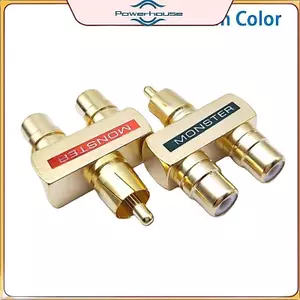 POWER 1 Cặp RCAxMale Cắm vào 2xRCA Đầu nối Soets Nữ Thiết bị đầu cuối âm thanh tuyệt vời.